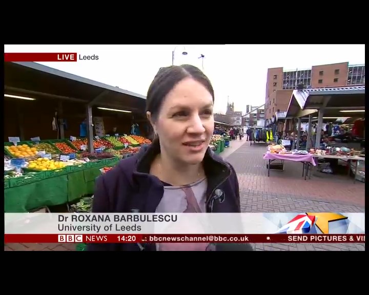 Dr Roxana Barbulescu interviewed on BBC News