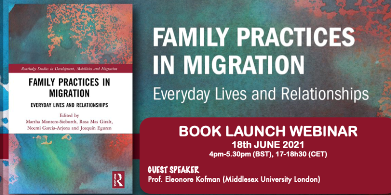 Book launch webinar “Family Practices in Migration” – 18th June 2021